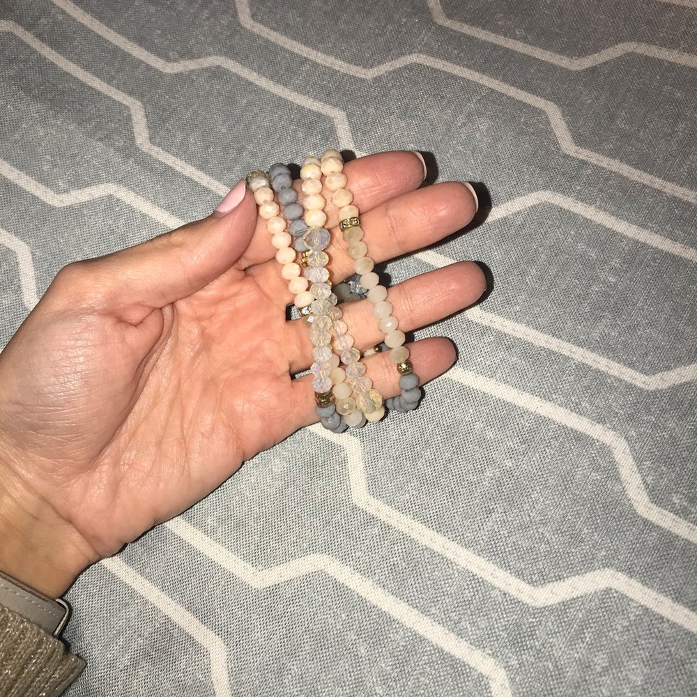 Beaded Cris-cross Bracelet